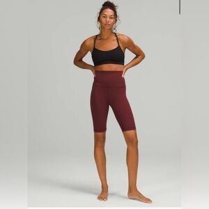 Lululemon Align Super High Rise Short *10" in Red Merlot